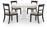 Greddinton Dining Table and 4 Chairs