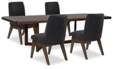 Dilenno Extension Dining Table and 4 Chairs