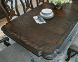 Maylee Extendable Dining Table and 6 Chairs and Bench