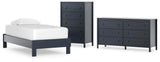 Simmenfort Platform Bed, Dresser and Chest