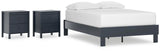 Simmenfort Platform Bed and 2 Nightstands