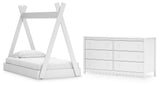 Hallityn Tent Bed and Dresser