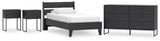 Socalle Panel Platform Bed, Dresser and 2 Nightstands