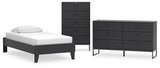 Socalle Platform Bed, Dresser and Chest
