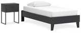 Socalle Platform Bed and Nightstand