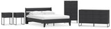 Socalle Panel Platform Bed, Dresser, Chest and 2 Nightstands