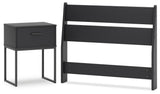 Socalle Panel Headboard and Nightstand