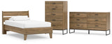 Deanlow Platform Panel Bed, Dresser and Chest