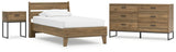 Deanlow Platform Panel Bed, Dresser and Nightstand