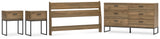 Deanlow Panel Headboard, Dresser and 2 Nightstands