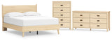 Cabinella Platform Panel Bed, Dresser and Chest