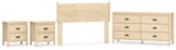 Cabinella Panel Headboard, Dresser and 2 Nightstands