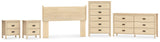 Cabinella Panel Headboard, Dresser, Chest and 2 Nightstands