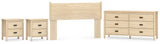 Cabinella Panel Headboard, Dresser and 2 Nightstands