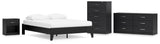 Finch Platform Bed with Dresser, Chest and Nightstand