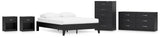 Finch Platform Bed with Dresser, Chest and 2 Nightstands
