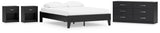 Finch Platform Bed with Dresser and 2 Nightstands