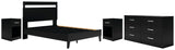 Finch Panel Platform Bed, Dresser and 2 Nightstands