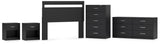 Finch Panel Headboard with Dresser, Chest and 2 Nightstands