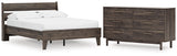 Calverson Panel Platform Bed and Dresser
