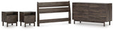 Calverson Panel Headboard, Dresser and 2 Nightstands