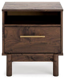 Calverson Panel Platform Bed and 2 Nightstands