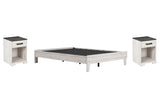 Shawburn Platform Bed and 2 Nightstands