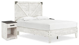 Shawburn Panel Platform Bed with 2 Nightstands