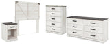 Shawburn Panel Headboard with Dresser, Chest and Nightstand
