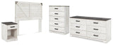Shawburn Panel Headboard with Dresser, Chest and Nightstand