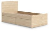 Onita Panel Platform Bed with 1 Side Storage