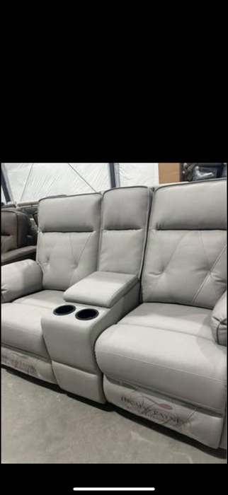 New Thomas Payne 80” Sofa Sleeper with 66” Dual Recliner with Cdnter Console