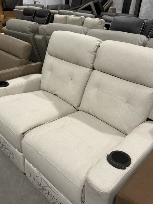 58” Power Reclining Loveseat with Heat/Massage/Lights