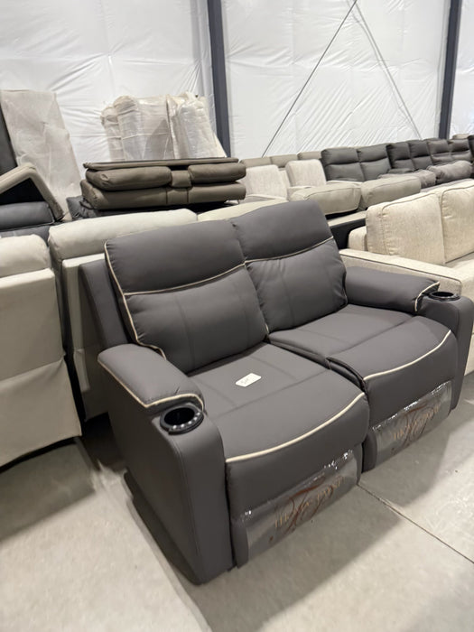 59” Power Dual Recliner with Massage/Lights