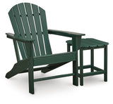 Sundown Shores Adirondack Chair with End table