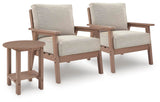 Grover Beach 2 Outdoor Lounge Chairs with End Table