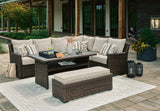 Brook Ranch Outdoor Sectional Set with Coffee Table