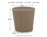 Danson 2 Swivel Lounge Chairs and End Table