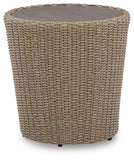 Danson 2 Swivel Lounge Chairs and End Table