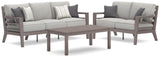 Hillside Barn Outdoor Sofa and Loveseat with Coffee Table