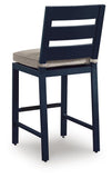 East Beach Outdoor Fire Pit Bar Table and 4 Barstools