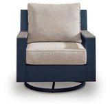 East Beach Outdoor Sofa with 2 Swivel Glider Chairs