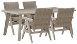 Cliff Trails Outdoor Dining Table and 4 Chairs