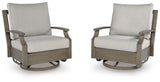 Rainier Ranch Outdoor Swivel Glider Chair with Cushion