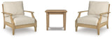 Clare View Outdoor Lounge Chairs and End Table Set
