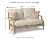 Clare View 3-Piece Outdoor Loveseat & Lounge Chairs Set