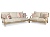 Clare View Outdoor Sofa and Loveseat Set