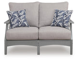 Cove Beach Outdoor Sofa and Loveseat with Coffee Table