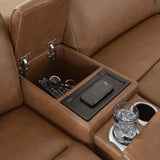 Magic Man 5-Piece Power Reclining Sectional with Console