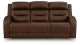 Knightington Power Reclining Sofa and Loveseat with Audio